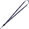 Smooth Nylon Lanyard - 1/2 inch - 32 inches - Metal Swivel Snap Hook - 24 hr