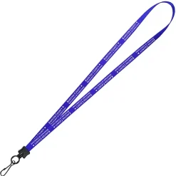 Smooth Nylon Lanyard - 1/2 inch - 32 inches - Metal Swivel Snap Hook - 24 hr
