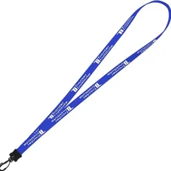 Smooth Nylon Lanyard - 1/2 inch - 32 inches - Plastic Swivel Snap Hook - 24 hr