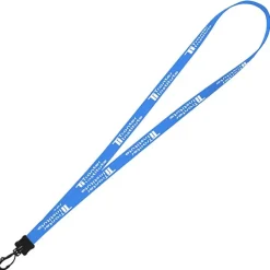 Smooth Nylon Lanyard - 1/2 inch - 32 inches - Plastic Swivel Snap Hook - 24 hr