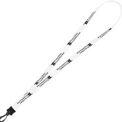 Smooth Nylon Lanyard - 1/2 inch - 32 inches - Plastic Swivel Snap Hook - 24 hr