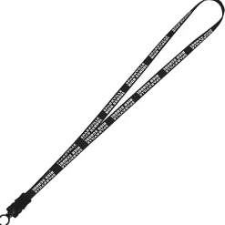 Smooth Nylon Lanyard - 1/2 inch - 32 inches - Snap Buckle Release - 24 hr