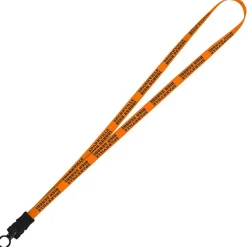 Smooth Nylon Lanyard - 1/2 inch - 32 inches - Snap Buckle Release - 24 hr