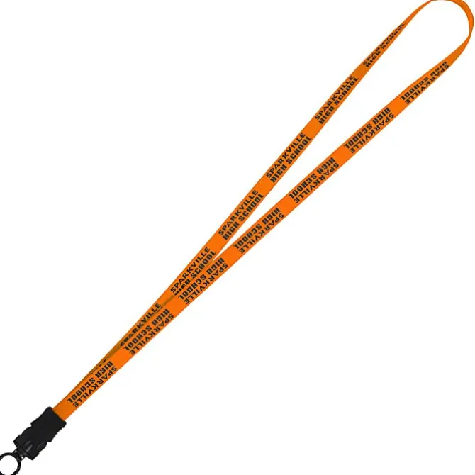 Smooth Nylon Lanyard - 1/2 inch - 32 inches - Snap Buckle Release - 24 hr
