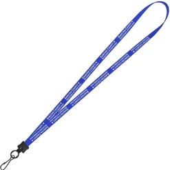 Smooth Nylon Lanyard - 1/2 inch - 36 inches - Metal Swivel Snap Hook - 24 hr