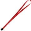 Smooth Nylon Lanyard - 1/2 inch - 34 inches - Plastic O-Ring - 24 hr