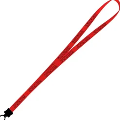 Smooth Nylon Lanyard - 1/2 inch - 34 inches - Plastic O-Ring - 24 hr