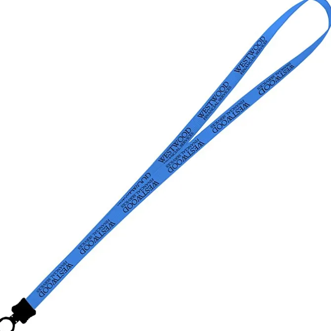 Smooth Nylon Lanyard - 1/2 inch - 36 inches - Plastic O-Ring - 24 hr