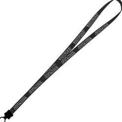 Smooth Nylon Lanyard - 1/2 inch - 36 inches - Plastic O-Ring - 24 hr