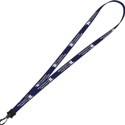 Smooth Nylon Lanyard - 1/2 inch - 36 inches - Plastic Swivel Snap Hook - 24 hr