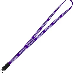 Smooth Nylon Lanyard - 1/2 inch - 34 inches - Snap Buckle Release - 24 hr