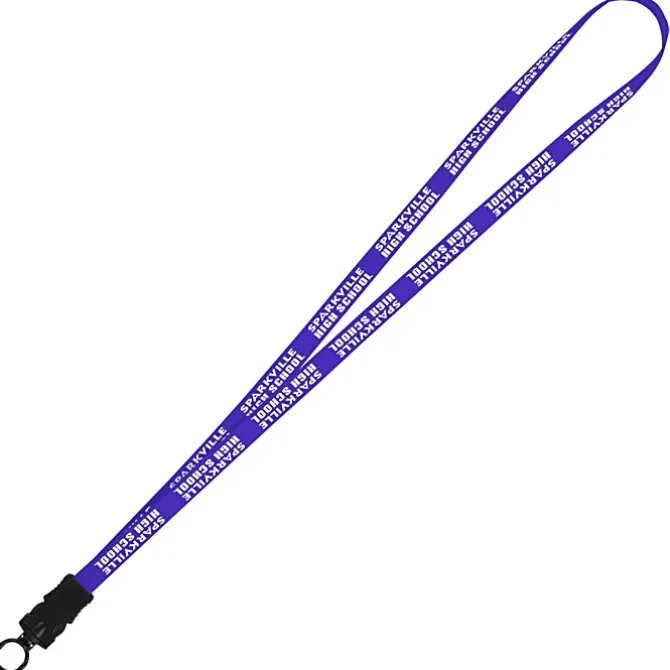 Smooth Nylon Lanyard - 1/2 inch - 36 inches - Snap Buckle Release - 24 hr