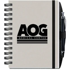 Smooth Paperboard Journal with Pen- 7 inches x 5 inches - 100 sheet