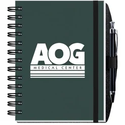 Smooth Paperboard Journal with Pen- 7 inches x 5 inches - 100 sheet