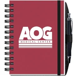 Smooth Paperboard Journal with Pen- 7 inches x 5 inches - 100 sheet