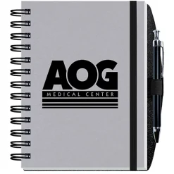 Smooth Paperboard Journal with Pen- 7 inches x 5 inches - 100 sheet