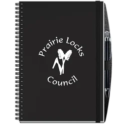 Smooth Paperboard Journal with Pen- 10 inches x 7 inches - 50 sheet