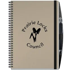 Smooth Paperboard Journal with Pen- 10 inches x 7 inches - 50 sheet