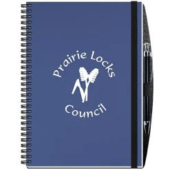 Smooth Paperboard Journal with Pen- 10 inches x 7 inches - 50 sheet