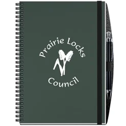 Smooth Paperboard Journal with Pen- 10 inches x 7 inches - 50 sheet