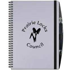 Smooth Paperboard Journal with Pen- 10 inches x 7 inches - 50 sheet