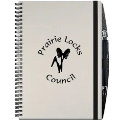 Smooth Paperboard Journal with Pen- 10 inches x 7 inches - 50 sheet