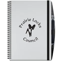 Smooth Paperboard Journal with Pen- 10 inches x 7 inches - 50 sheet