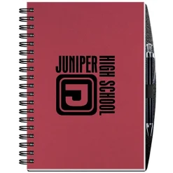 Smooth Paperboard Journal with Pen- 10 inches x 7 inches - 100 sheet