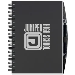 Smooth Paperboard Journal with Pen- 10 inches x 7 inches - 100 sheet