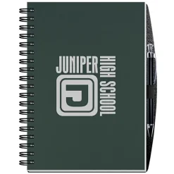 Smooth Paperboard Journal with Pen- 10 inches x 7 inches - 100 sheet