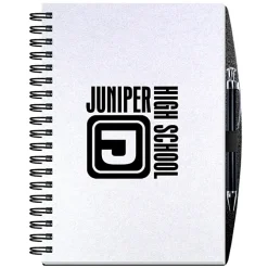 Smooth Paperboard Journal with Pen- 10 inches x 7 inches - 100 sheet