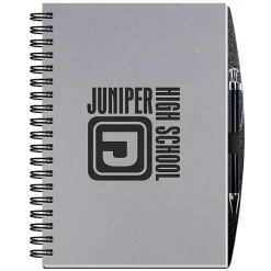Smooth Paperboard Journal with Pen- 10 inches x 7 inches - 100 sheet