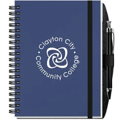 Smooth Paperboard Journal with Pen- 7 inches x 5 inches - 50 sheet