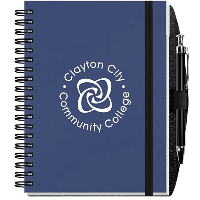 Smooth Paperboard Journal with Pen- 7 inches x 5 inches - 50 sheet