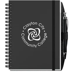 Smooth Paperboard Journal with Pen- 7 inches x 5 inches - 50 sheet
