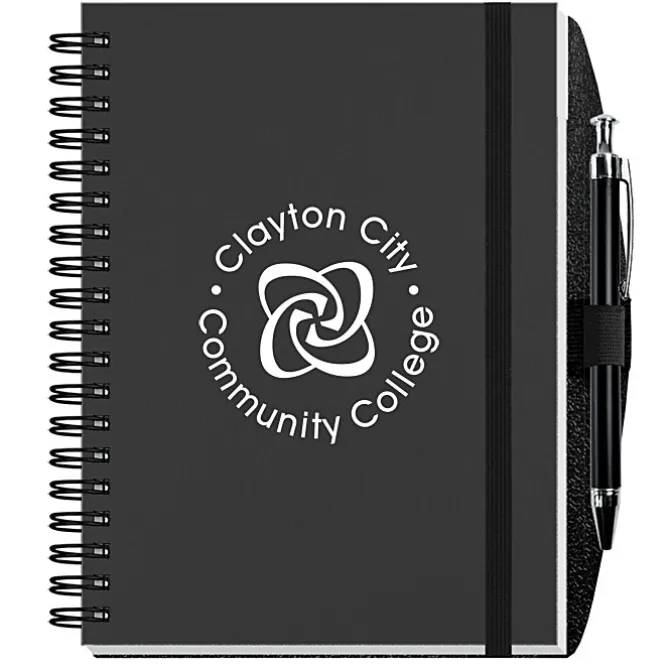 Smooth Paperboard Journal with Pen- 7 inches x 5 inches - 50 sheet