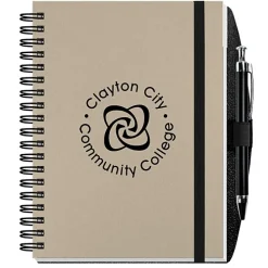 Smooth Paperboard Journal with Pen- 7 inches x 5 inches - 50 sheet