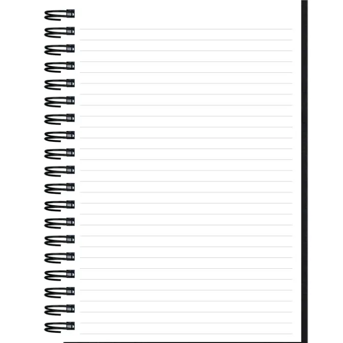 Smooth Paperboard Journal with Pen- 7 inches x 5 inches - 50 sheet
