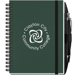 Smooth Paperboard Journal with Pen- 7 inches x 5 inches - 50 sheet