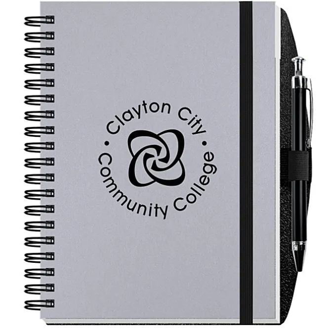 Smooth Paperboard Journal with Pen- 7 inches x 5 inches - 50 sheet