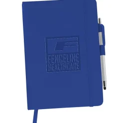 Snap Notebook with Stylus Pen - Debossed