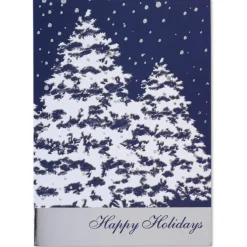 Snow Covered Trees Greeting Card