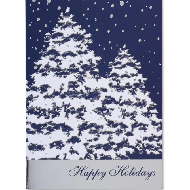 Snow Covered Trees Greeting Card