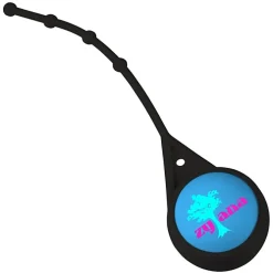 Soft Touch Round Lip Balm with Leash - Full Color