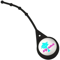 Soft Touch Round Lip Balm with Leash - Full Color