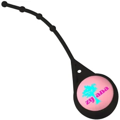 Soft Touch Round Lip Balm with Leash - Full Color