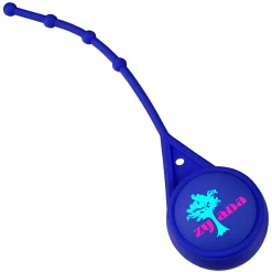 Soft Touch Round Lip Balm with Leash - Full Color