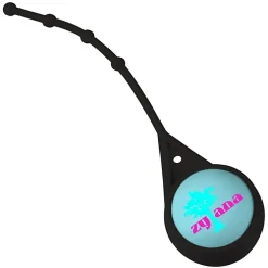 Soft Touch Round Lip Balm with Leash - Full Color