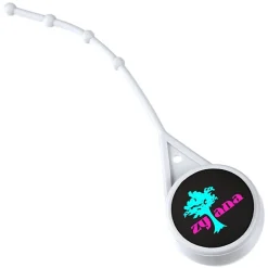 Soft Touch Round Lip Balm with Leash - Full Color