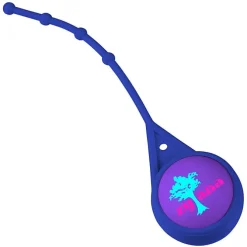 Soft Touch Round Lip Balm with Leash - Full Color